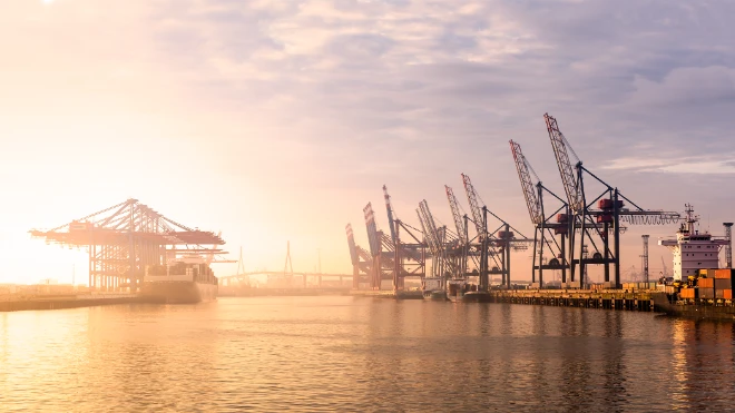 docks from distance
