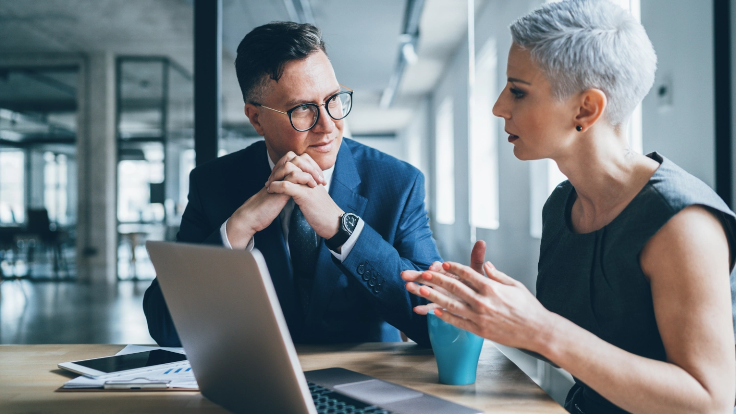 Business coworkers in a meeting image