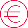 icon - euro - red